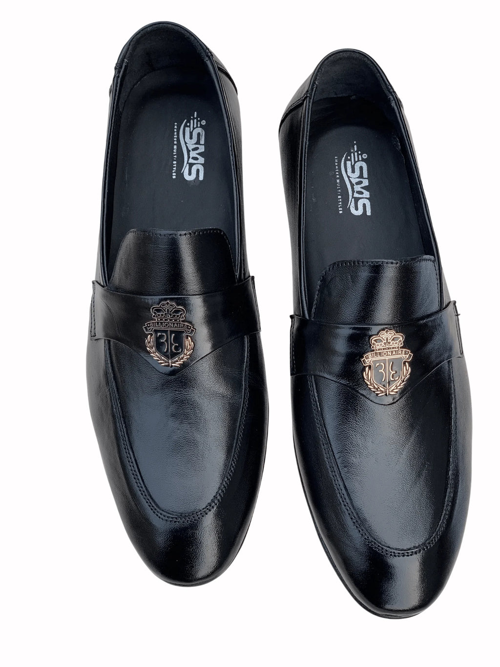 Black Leather Buckle Strap Shoe – Men's Office & Casual Wear