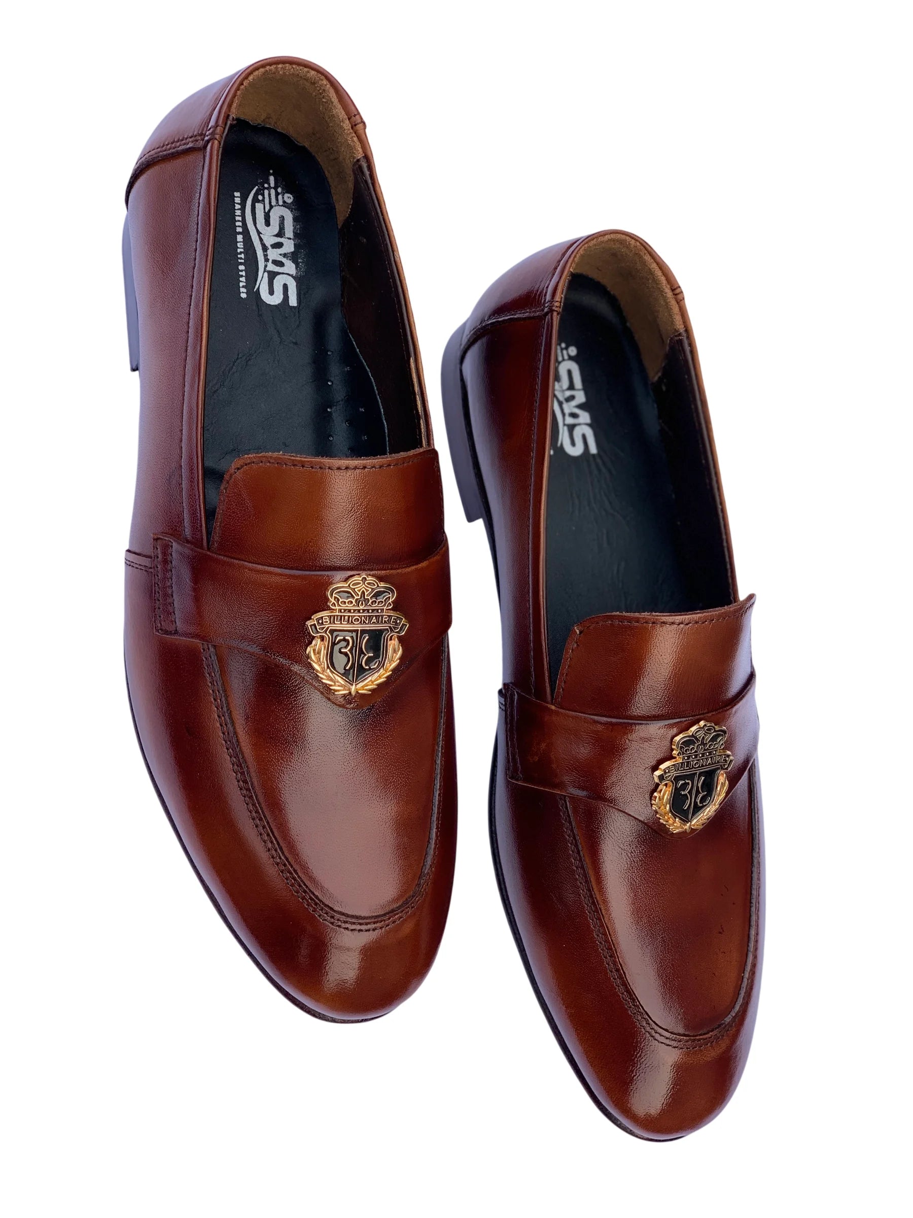 Brown Leather Buckle Strap Shoe – Men's Office & Casual Wear