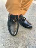 Black Leather Tassel Moccasin – Men's Formal & Casual Shoe