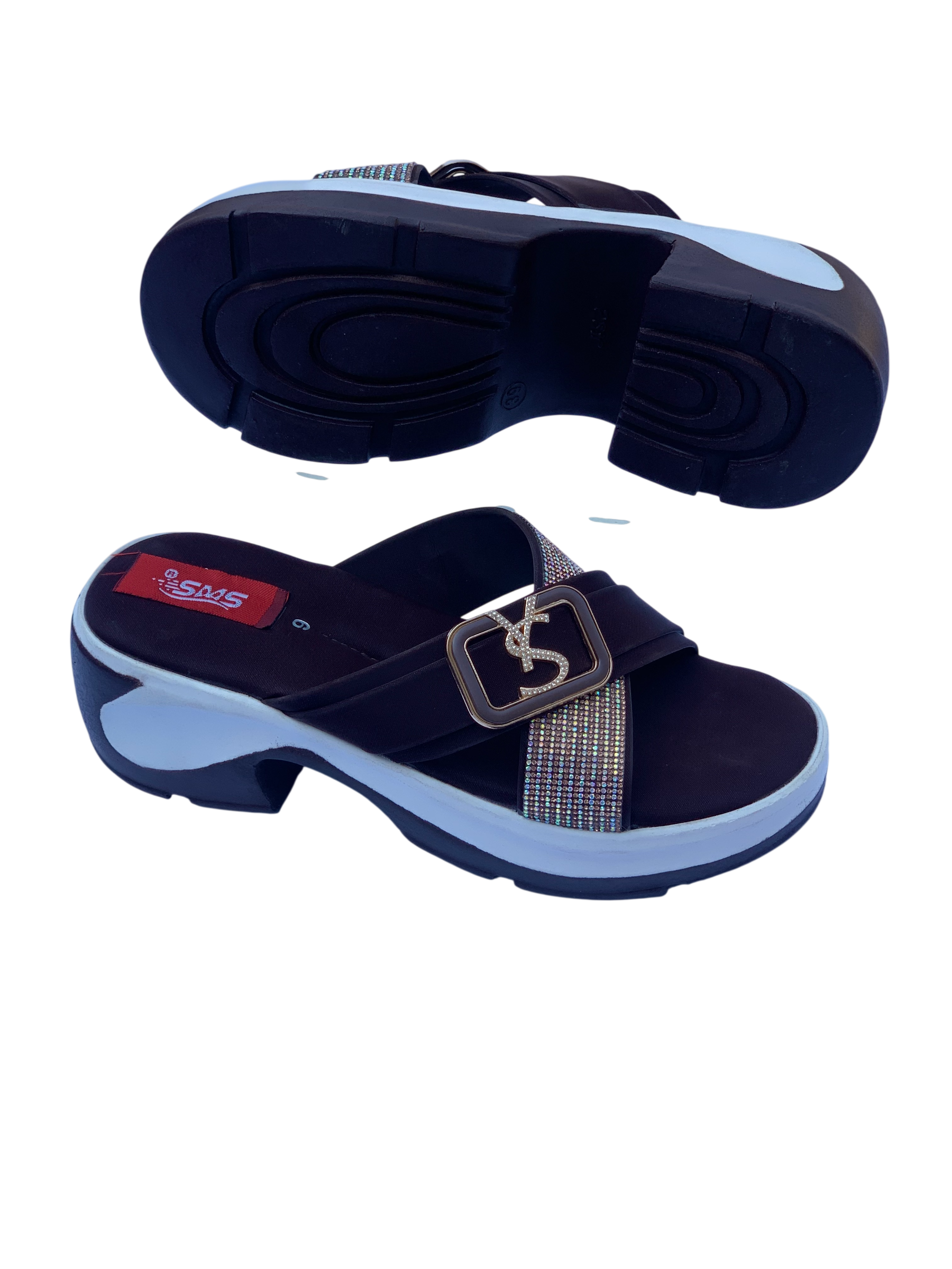 Ladies Brown PU Sole Chappal – Comfortable & Stylish Women's Footwear | SMS SHOES