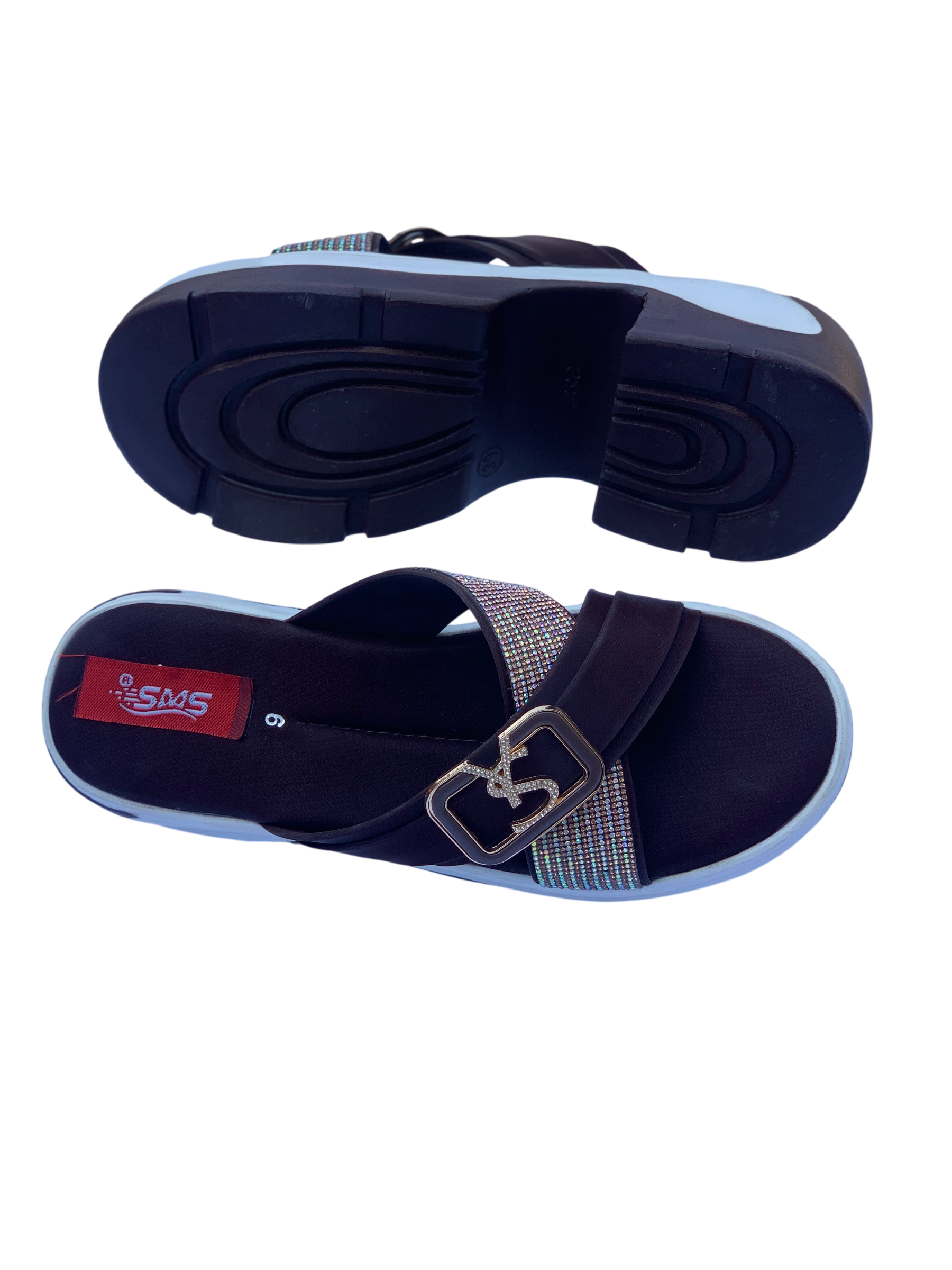 Ladies Brown PU Sole Chappal – Comfortable & Stylish Women's Footwear | SMS SHOES