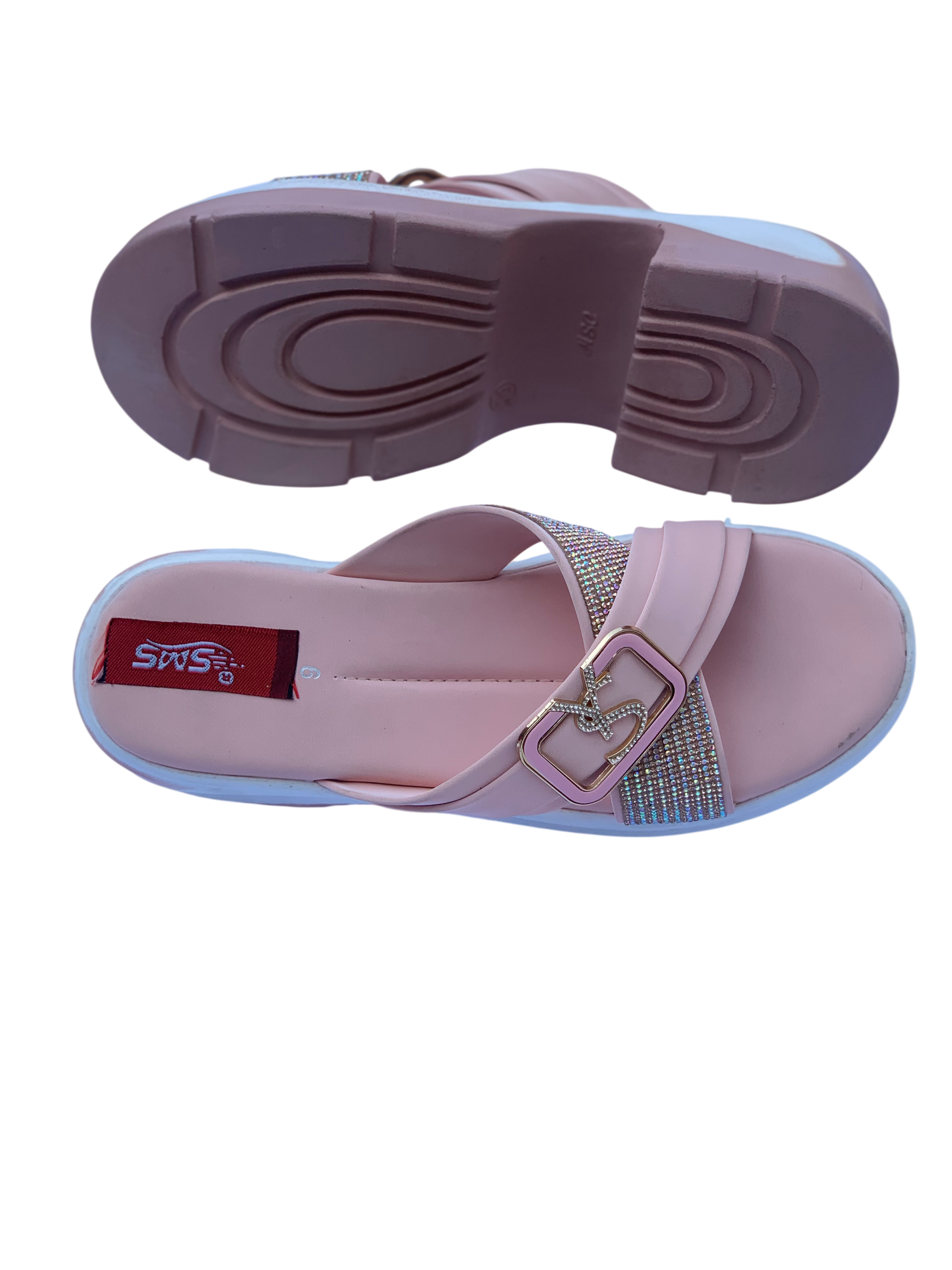 Ladies Pink PU Sole Chappal – Trendy & Comfortable Daily Wear