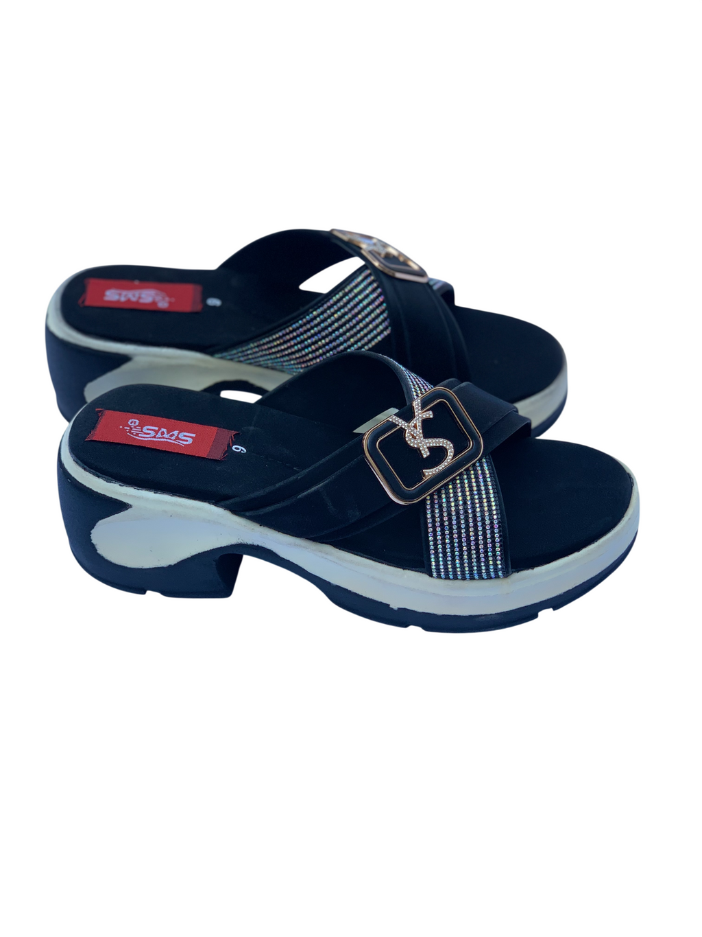 Black Ladies PU Sole Chappal – Trendy & Comfortable Women's Daily & Occasion Footwear (SL-LC-4206)