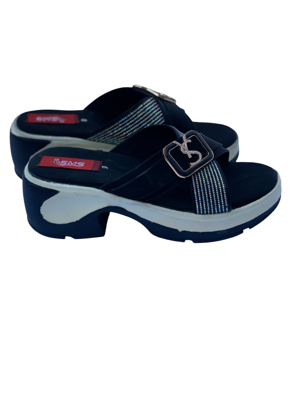 Black Ladies PU Sole Chappal – Trendy & Comfortable Women's Daily & Occasion Footwear (SL-LC-4206)