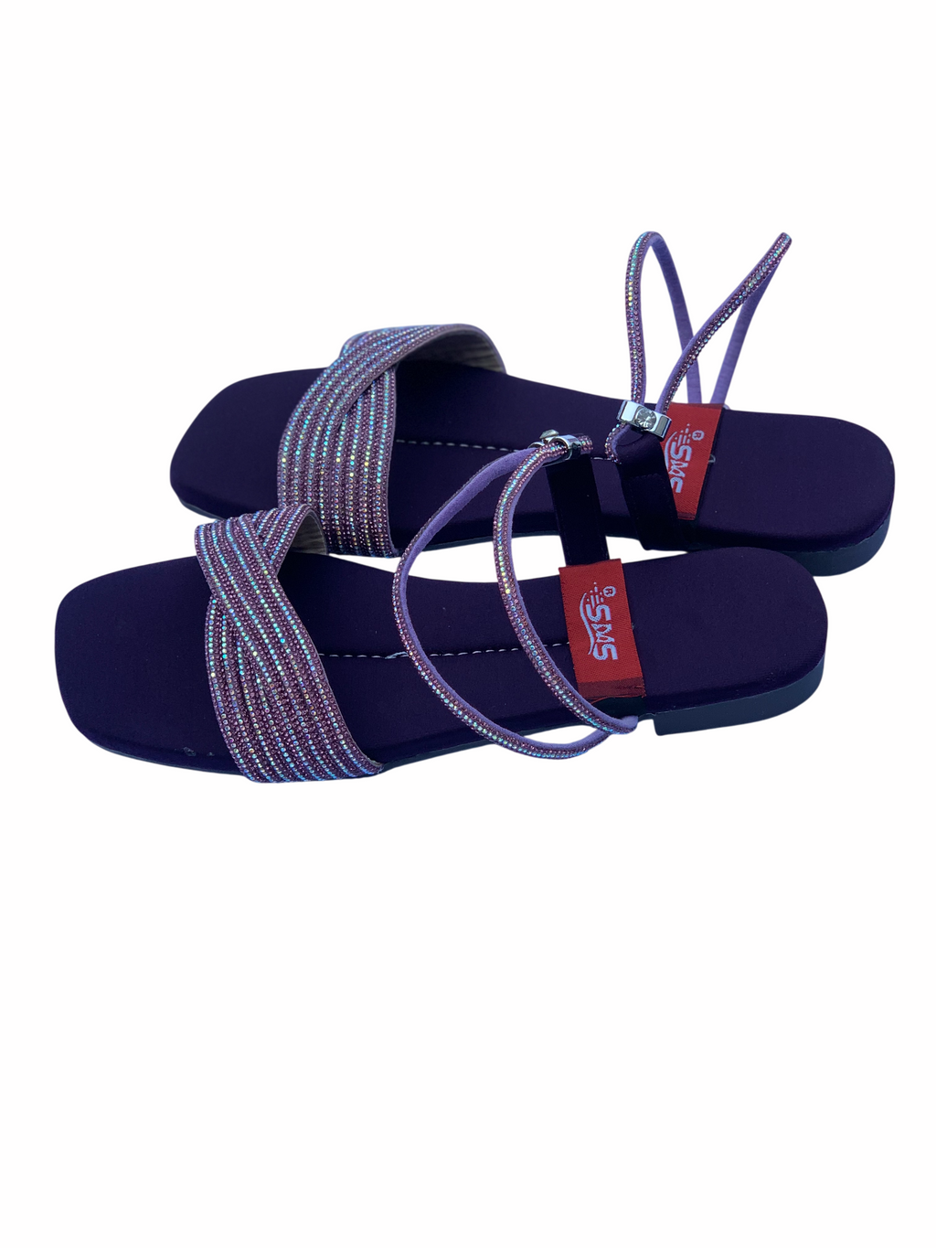 Ladies Purple Fancy Sandal – Royal & Elegant Women's Party Wear