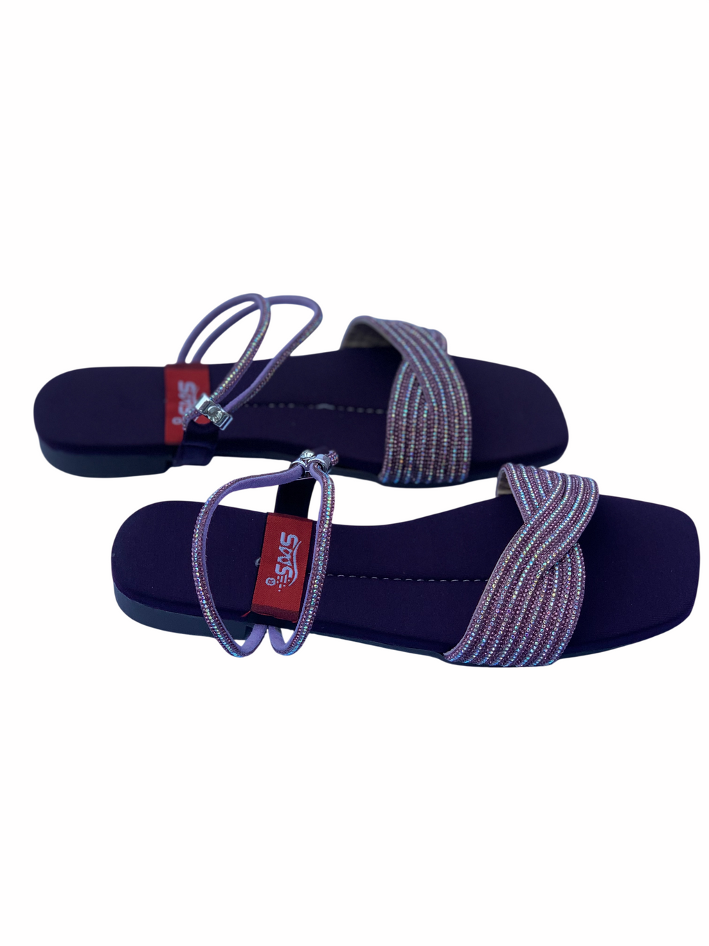 Ladies Purple Fancy Sandal – Royal & Elegant Women's Party Wear