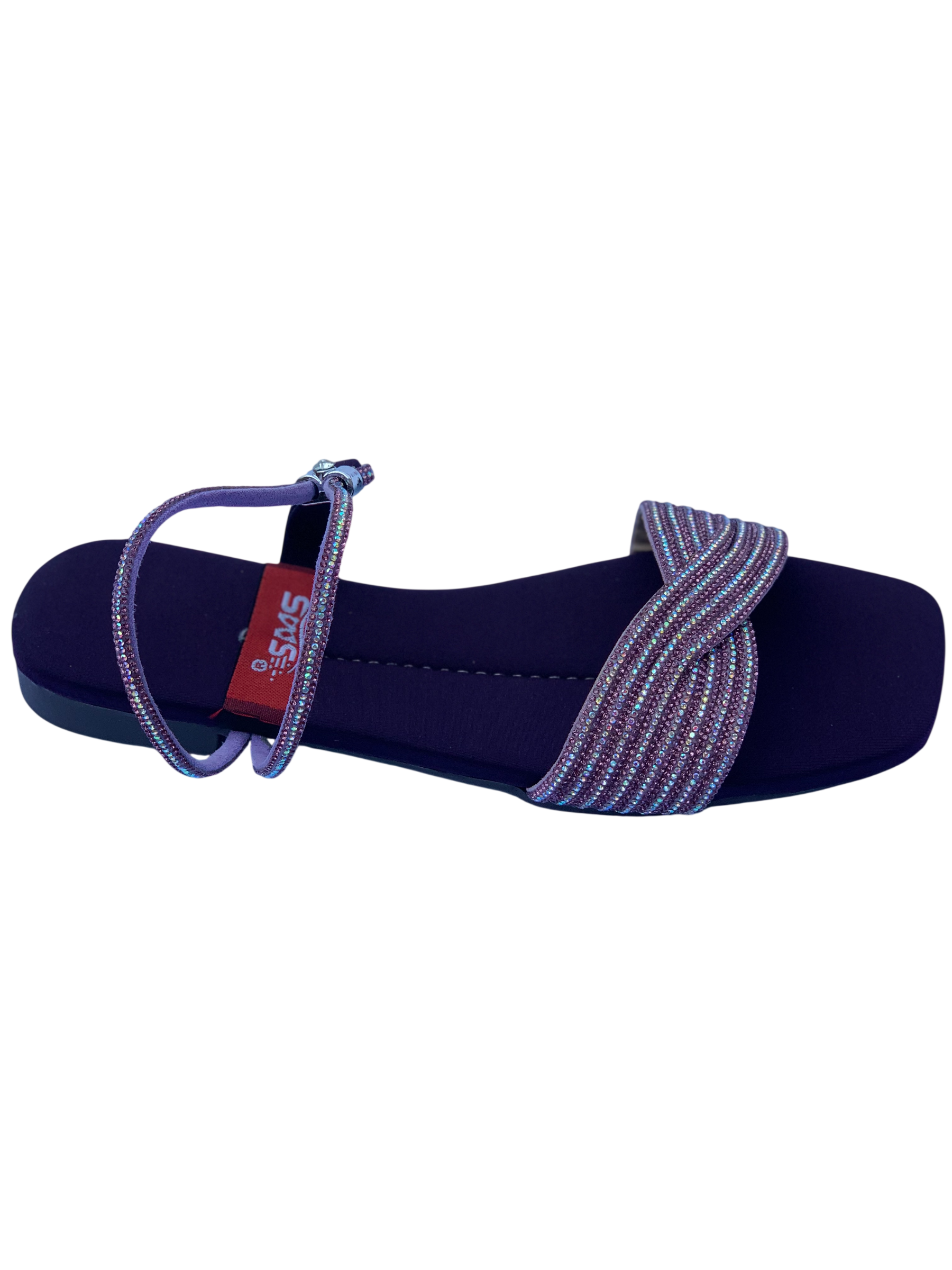 Ladies Purple Fancy Sandal – Royal & Elegant Women's Party Wear
