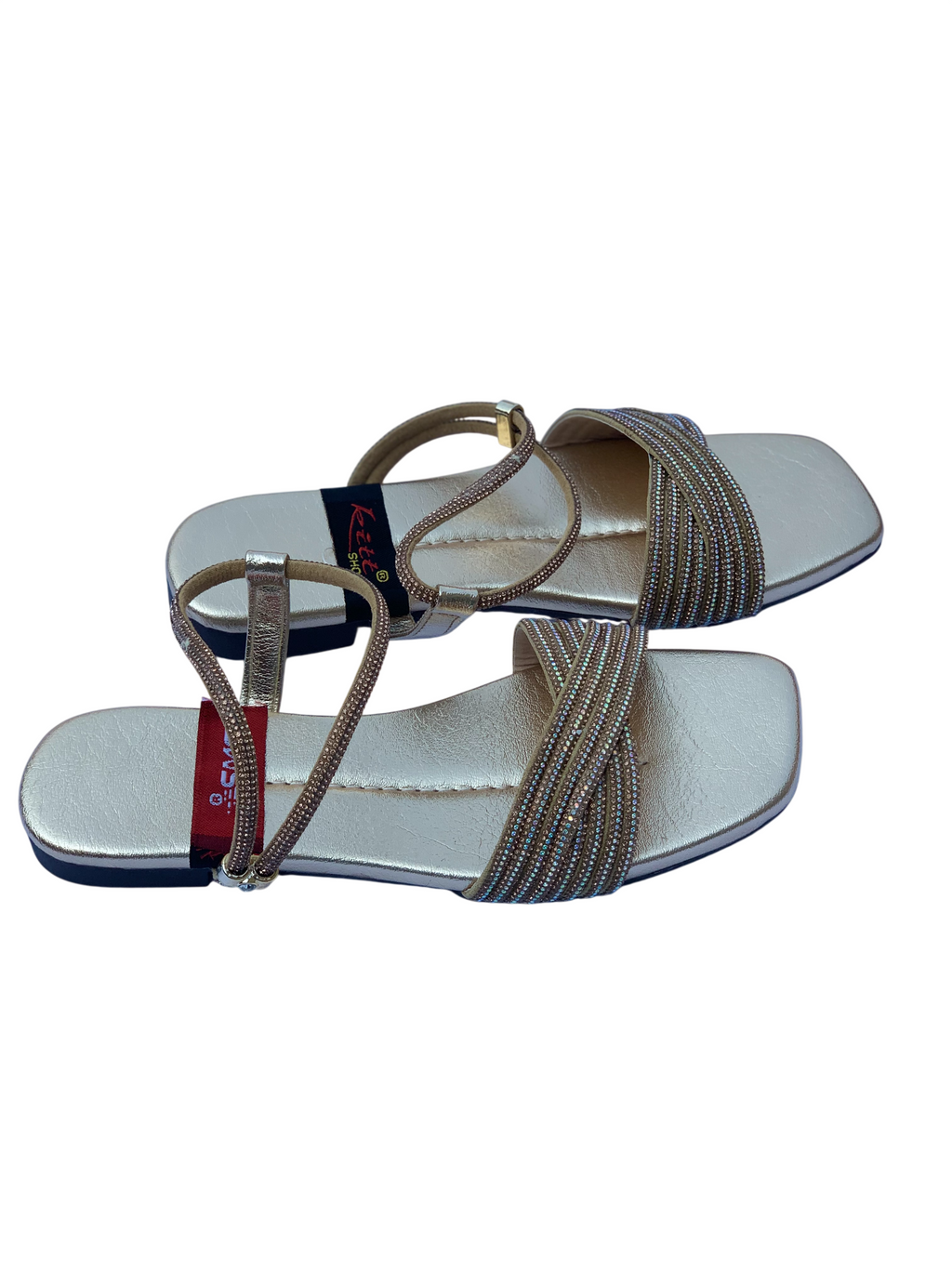 Ladies Gold Fancy Sandal – Glamorous Women's Wedding & Party Wear