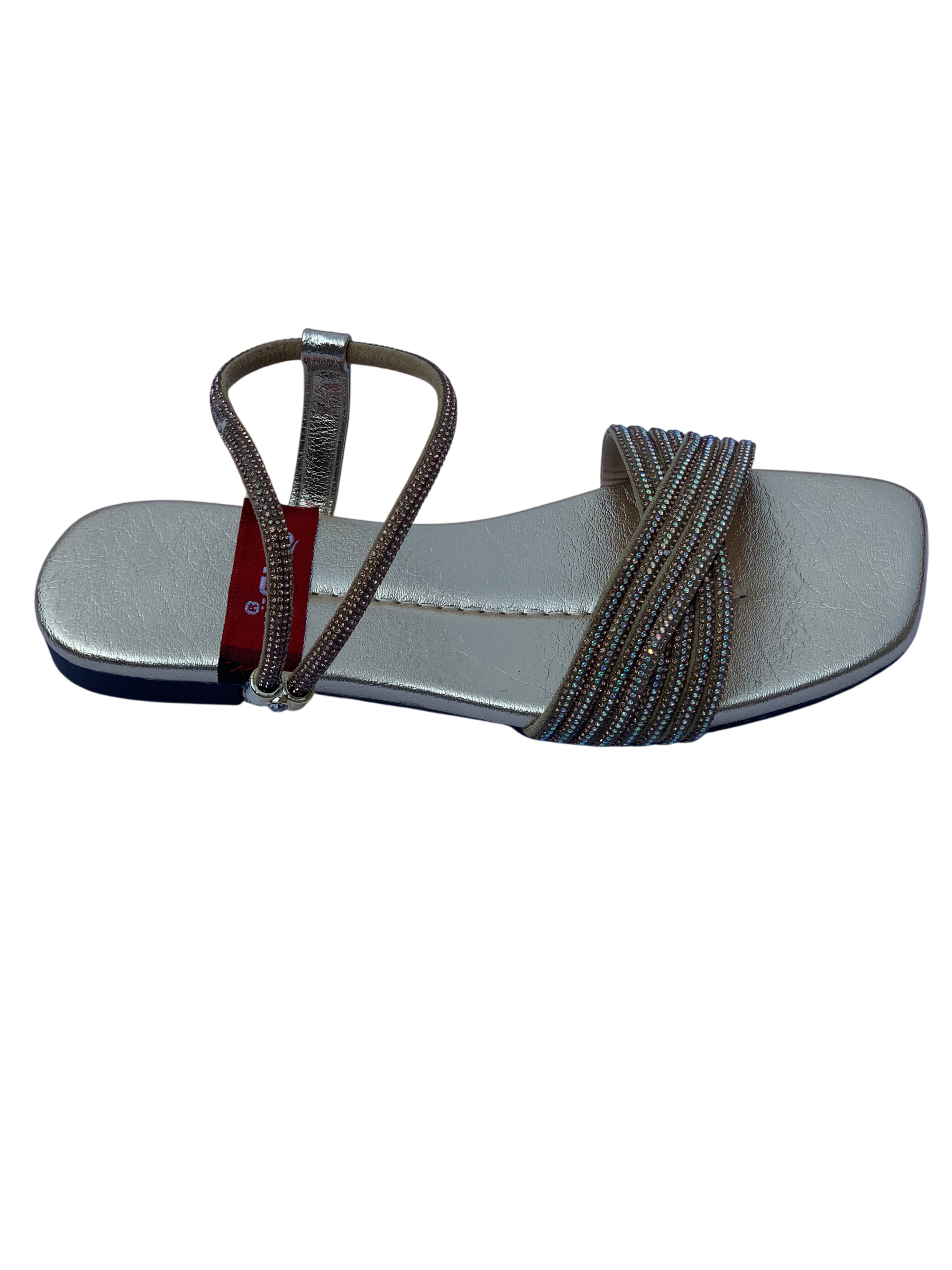 Ladies Gold Fancy Sandal – Glamorous Women's Wedding & Party Wear