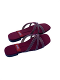 Ladies Mehroon Fancy Chappal – Rich & Elegant Women's Party Wear