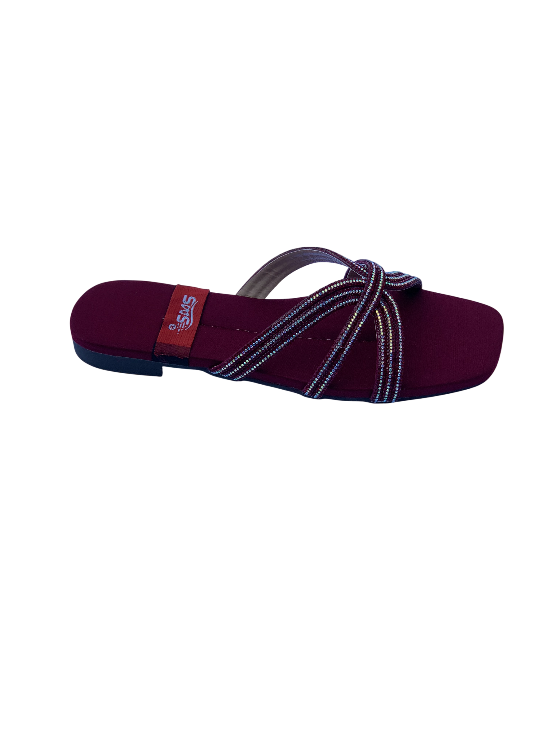 Ladies Mehroon Fancy Chappal – Rich & Elegant Women's Party Wear