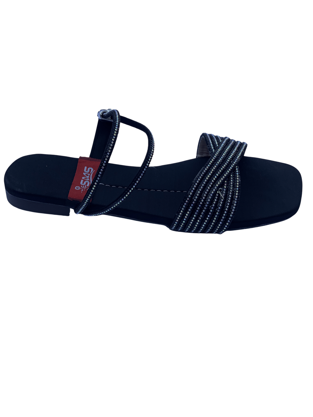 Ladies Black Fancy Sandal – Chic & Versatile Women's Party Wear