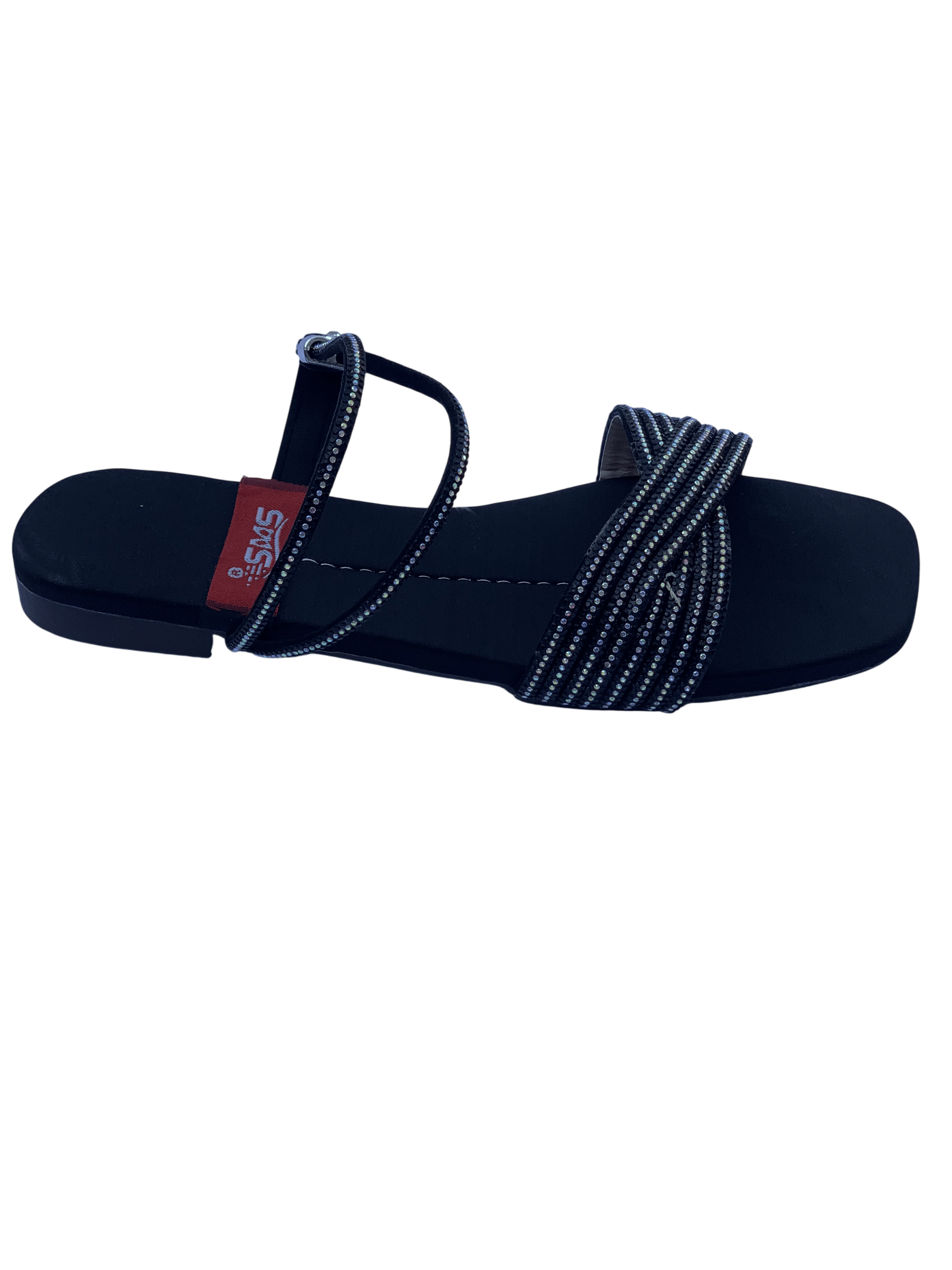 Ladies Black Fancy Sandal – Chic & Versatile Women's Party Wear