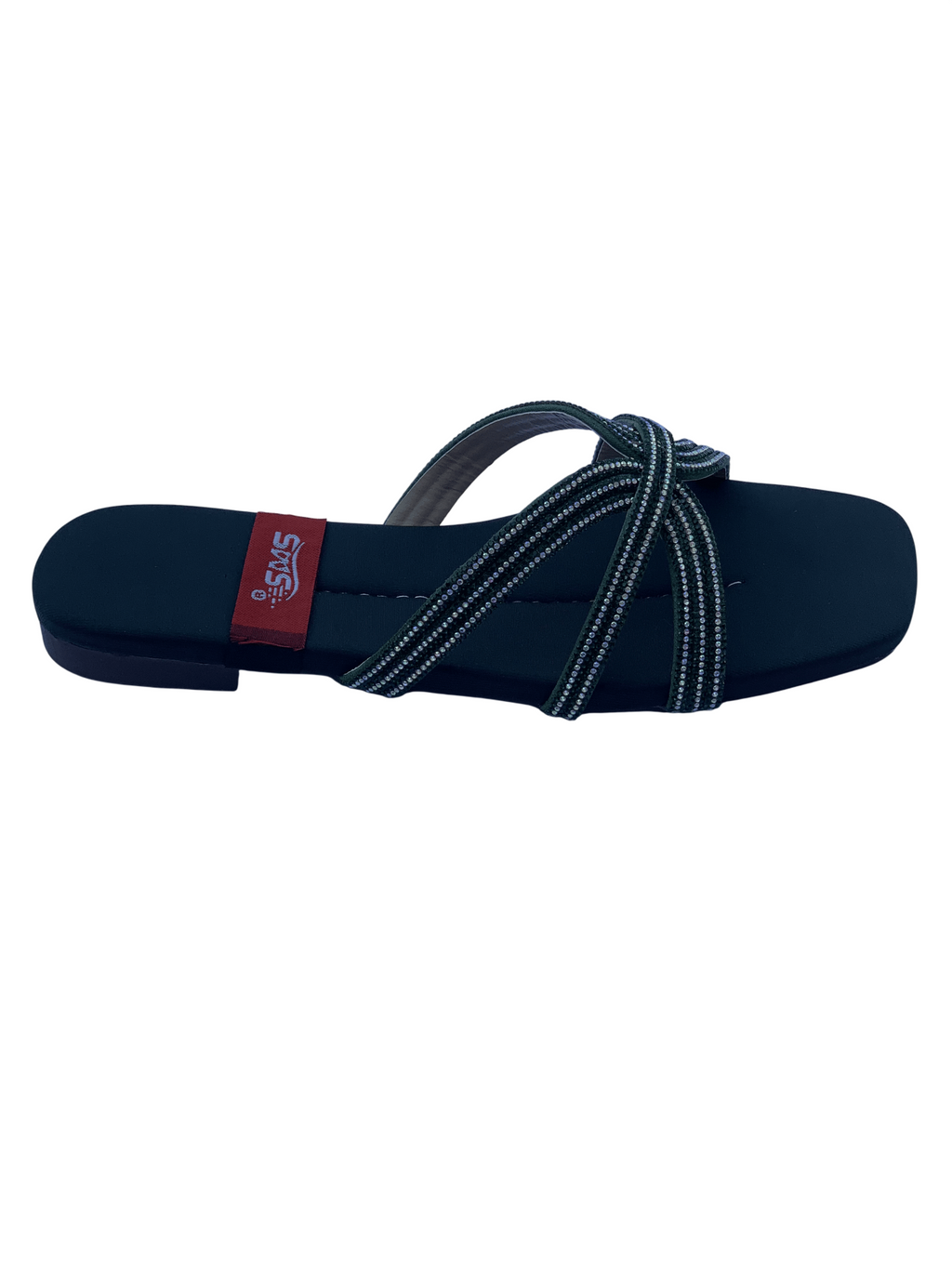 Ladies Green Fancy Chappal – Stylish Women's Party & Casual Wear