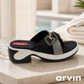 Black Ladies PU Sole Chappal – Trendy & Comfortable Women's Daily & Occasion Footwear (SL-LC-4206)