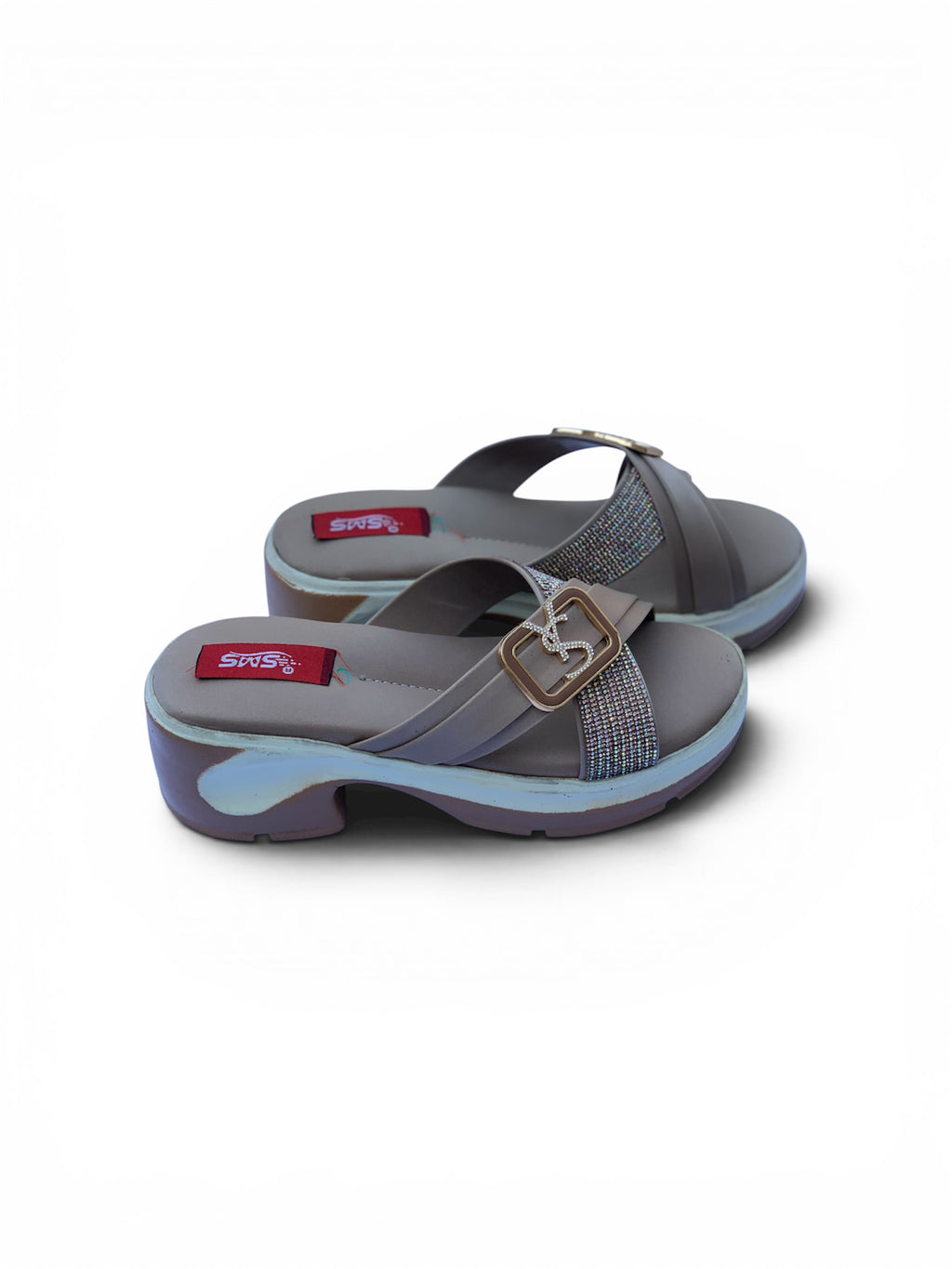 Ladies Beige PU Sole Chappal – Skin-Tone Aesthetic Women's Daily Wear